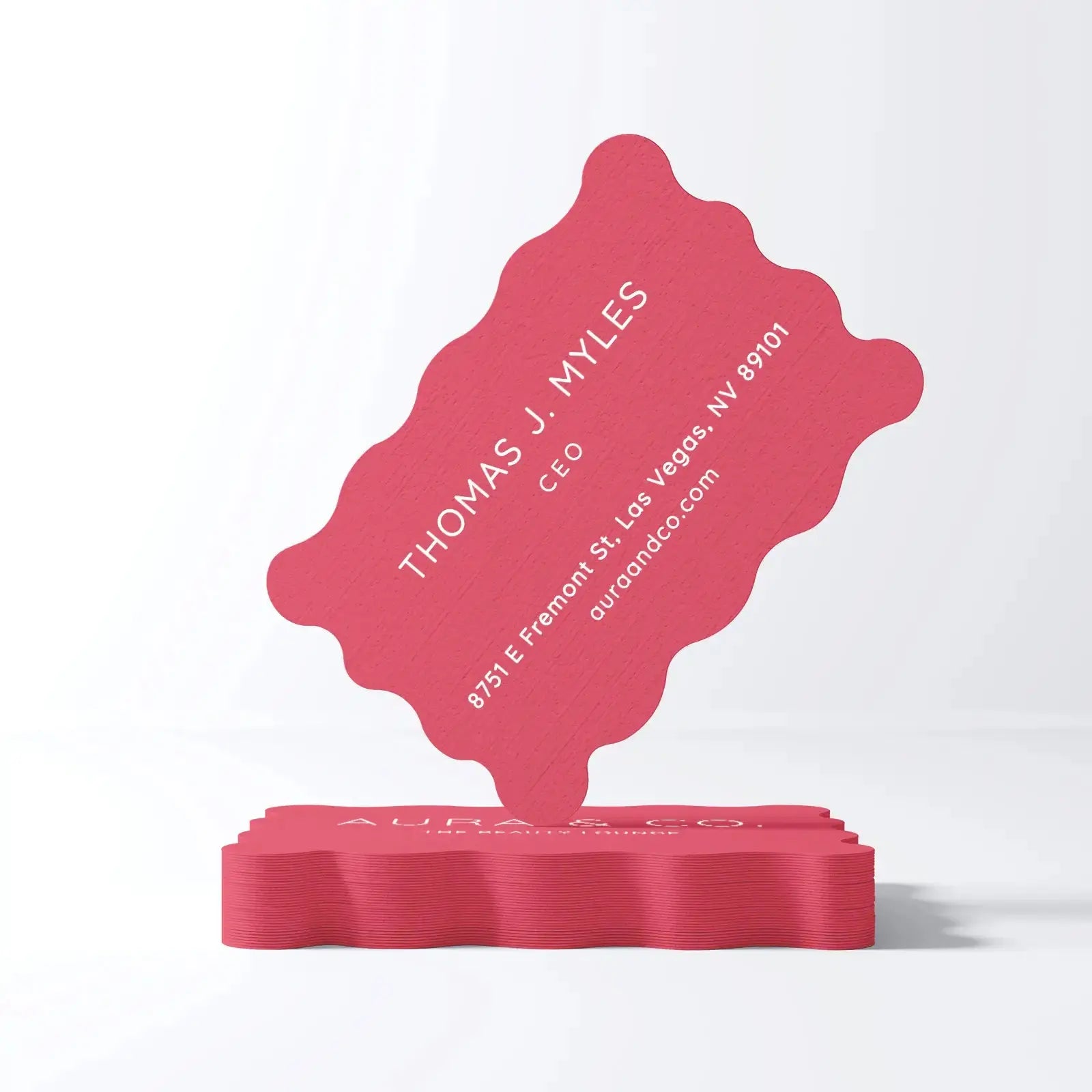 Custom Die Cut Business Card